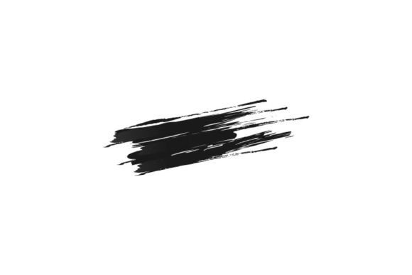 Black Watercolor Brush Splash Decorative: A Design Asset with Impact