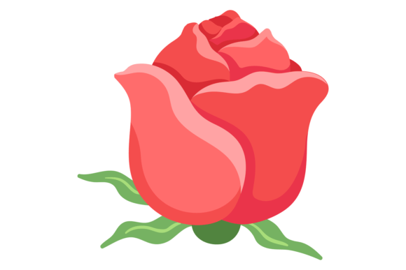 Blooming Red Rose: A Decorative Botany Typeface