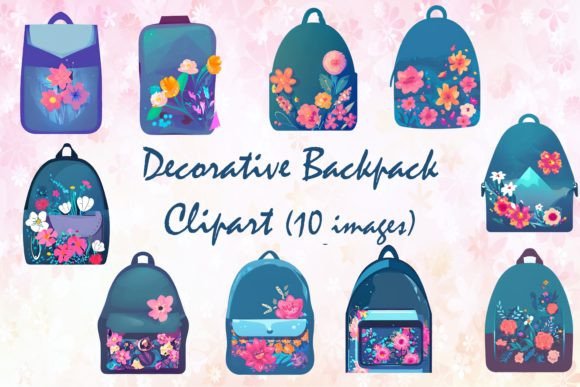 Decorative Backpack Clipart: Elevate Your Creative Projects