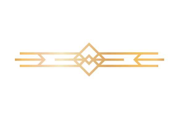 Decorative Golden Divider: Vintage Geome's Enduring Appeal