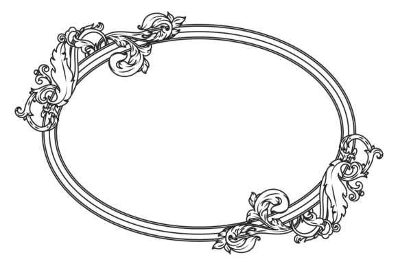 Decorative Oval Frame with Vintage Filigree: Style Guide