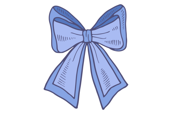 Decorative Silk Bow: A Blue Ribbon Design Element