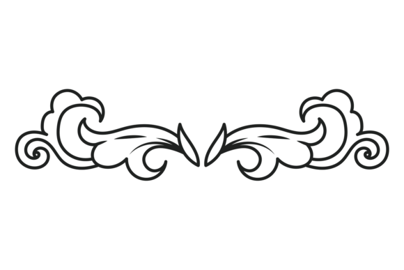 Flourish Decorative Ornate Filigree. Vin: Elevate Your Brand with Vintage Elegance
