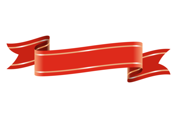 Red Ribbon Label: A Premium Award Banner for Bold Branding
