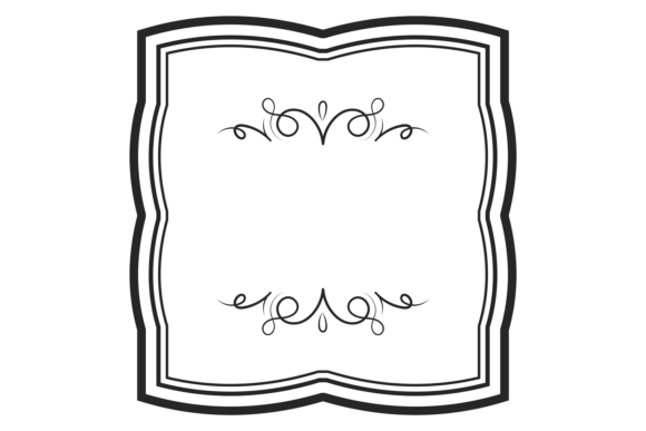 Square Frame. Decorative Calligraphy. Bl: A Bold Statement for Modern Branding