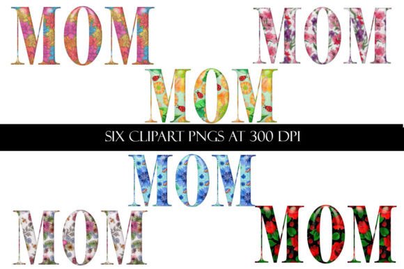 Styling Projects with Decorative Mom Clipart Words