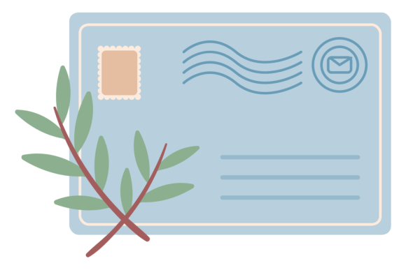 The Handwritten Charm of Cute Letter Decorative Post Envelope V